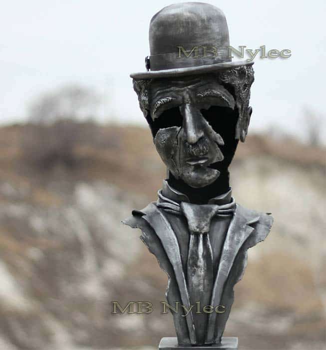 Charlie Chaplin – buste i metal (Z 76)
