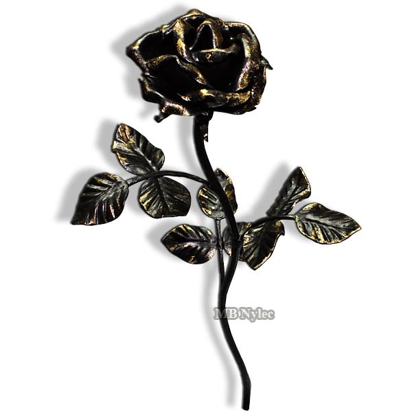 Elegant smedet rose 50 cm – som gave (RCS 8)