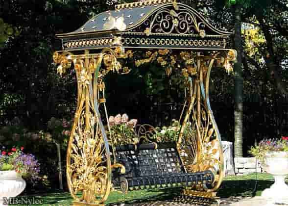 Havepavillon i smedejern