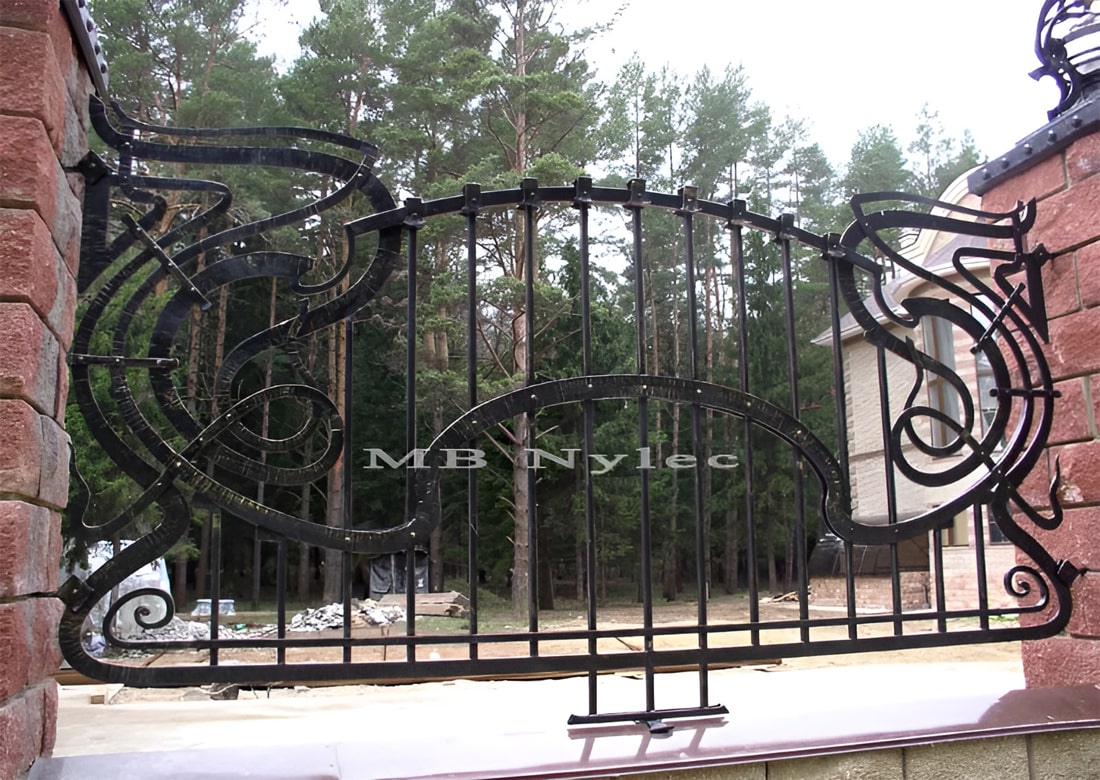 Rustikt smedejernshegn i jugendstil (BP 93)
