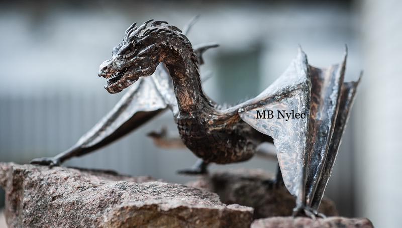 Smaug dragen i rustfrit stål – billede 2