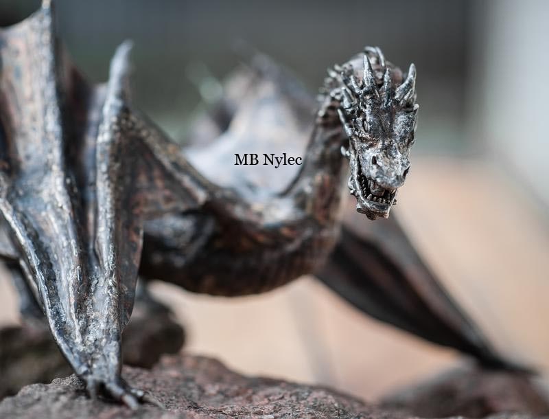Smaug dragen i rustfrit stål – billede 4