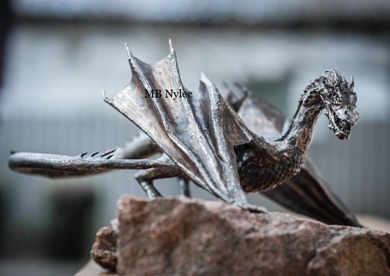 Smaug dragen i rustfrit stål Z INOX 10