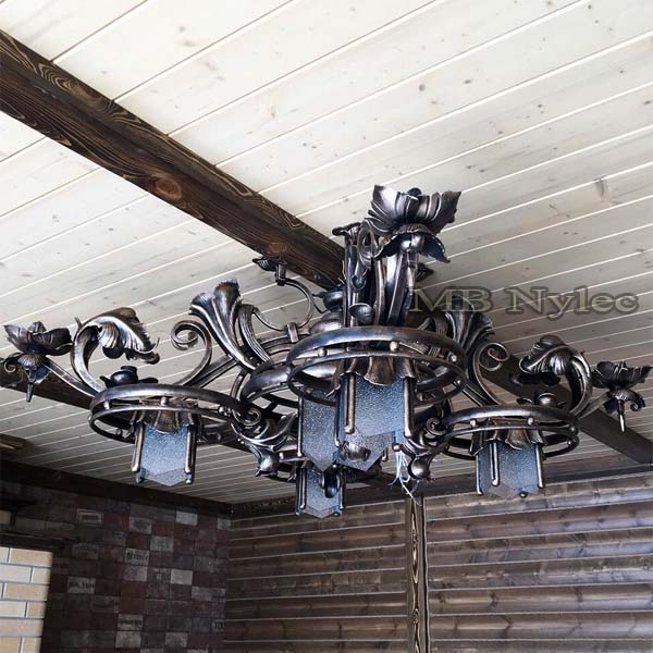 Smedet designlysekrone WW 33