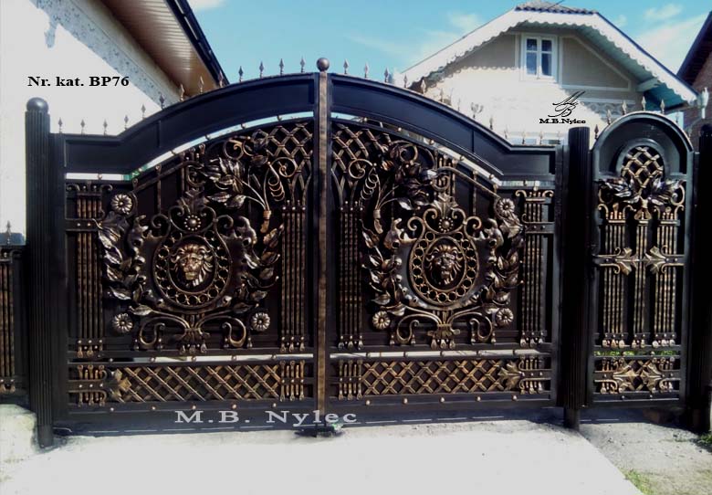 Tæt smedejernsport med løver (BP 76)