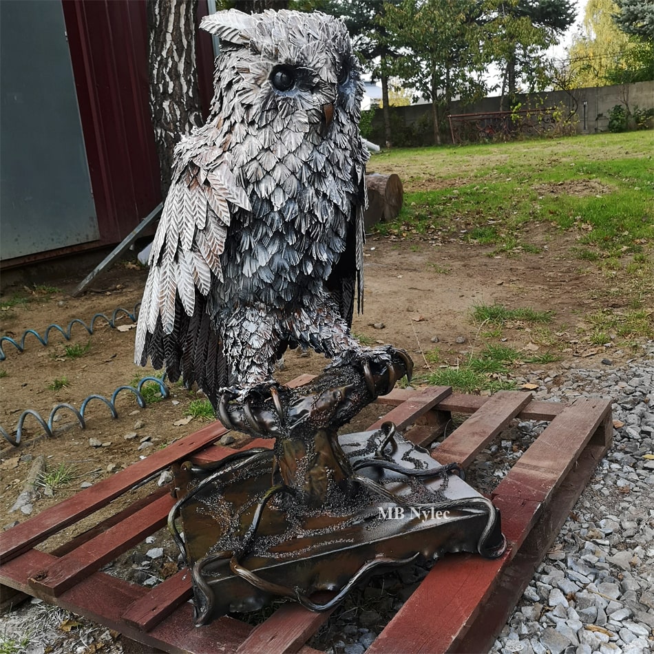 Eule – Metallskulptur – 2