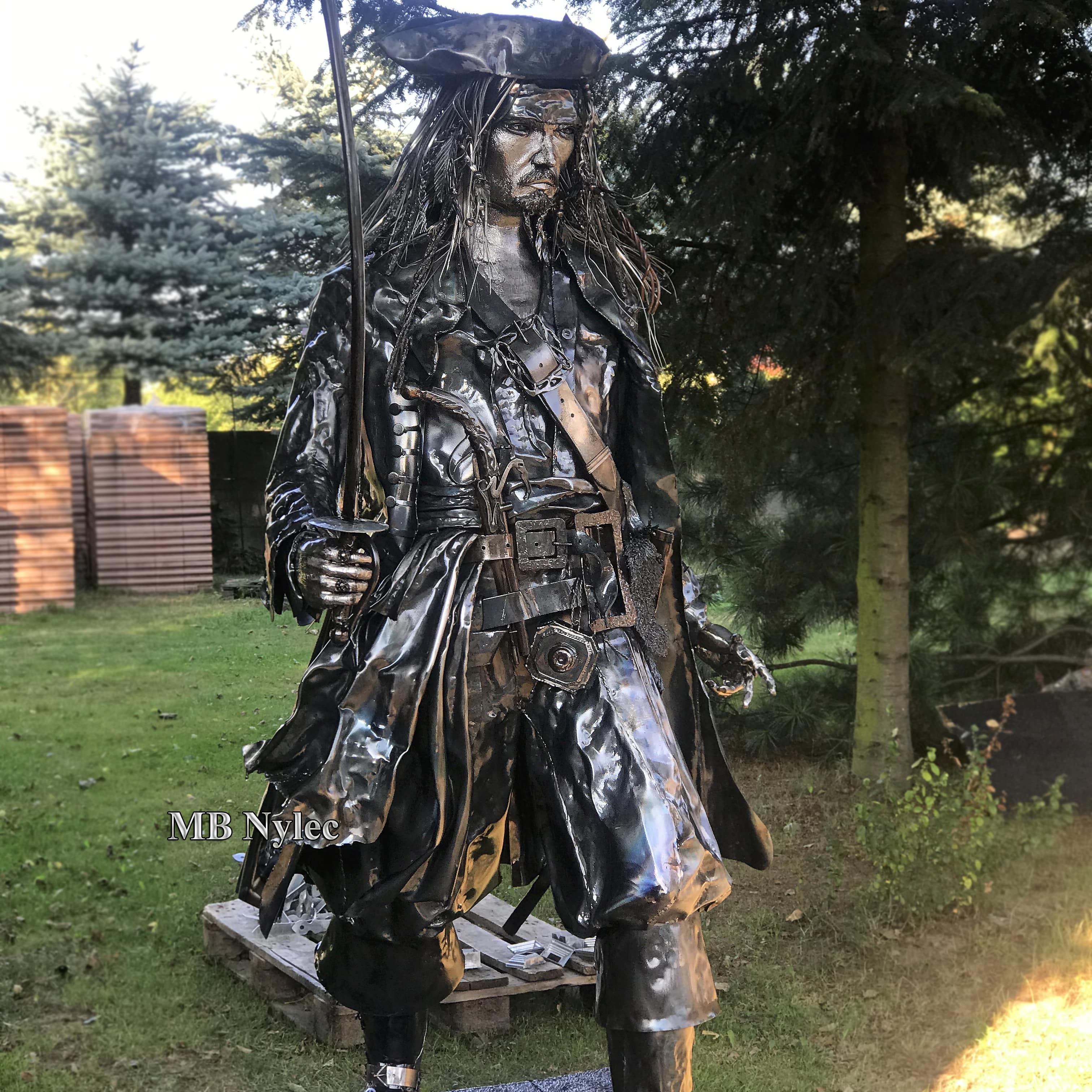 Jack Sparrow – Piratenkapitän aus Stahl, 220 cm – 3