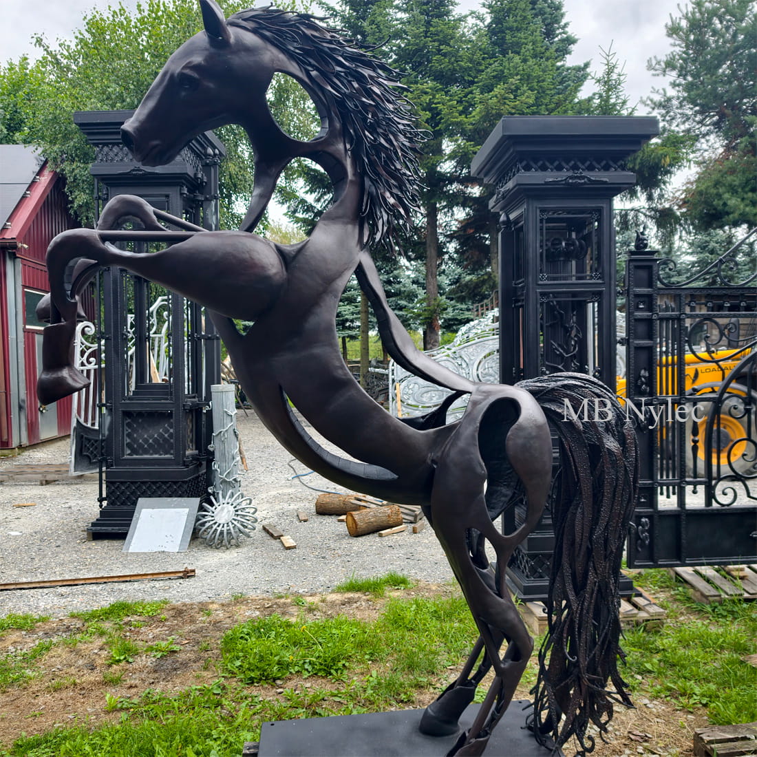 Pferd – moderne Stahlskulptur – 2