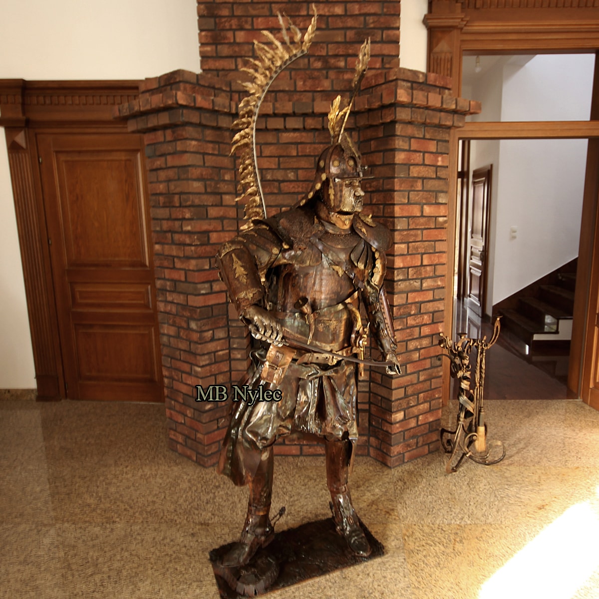 Polnischer Flügelhusar aus Stahl, 220 cm – 3