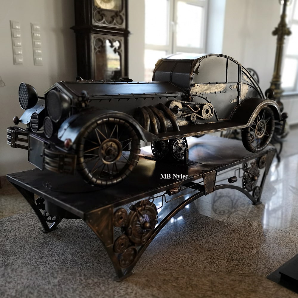Schmiedeeiserner Grill in Autoform – 2
