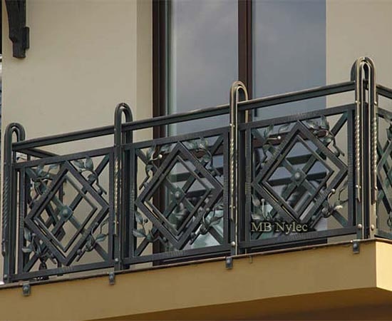 Schmiedegeländer im modernen Stil BWZ 10