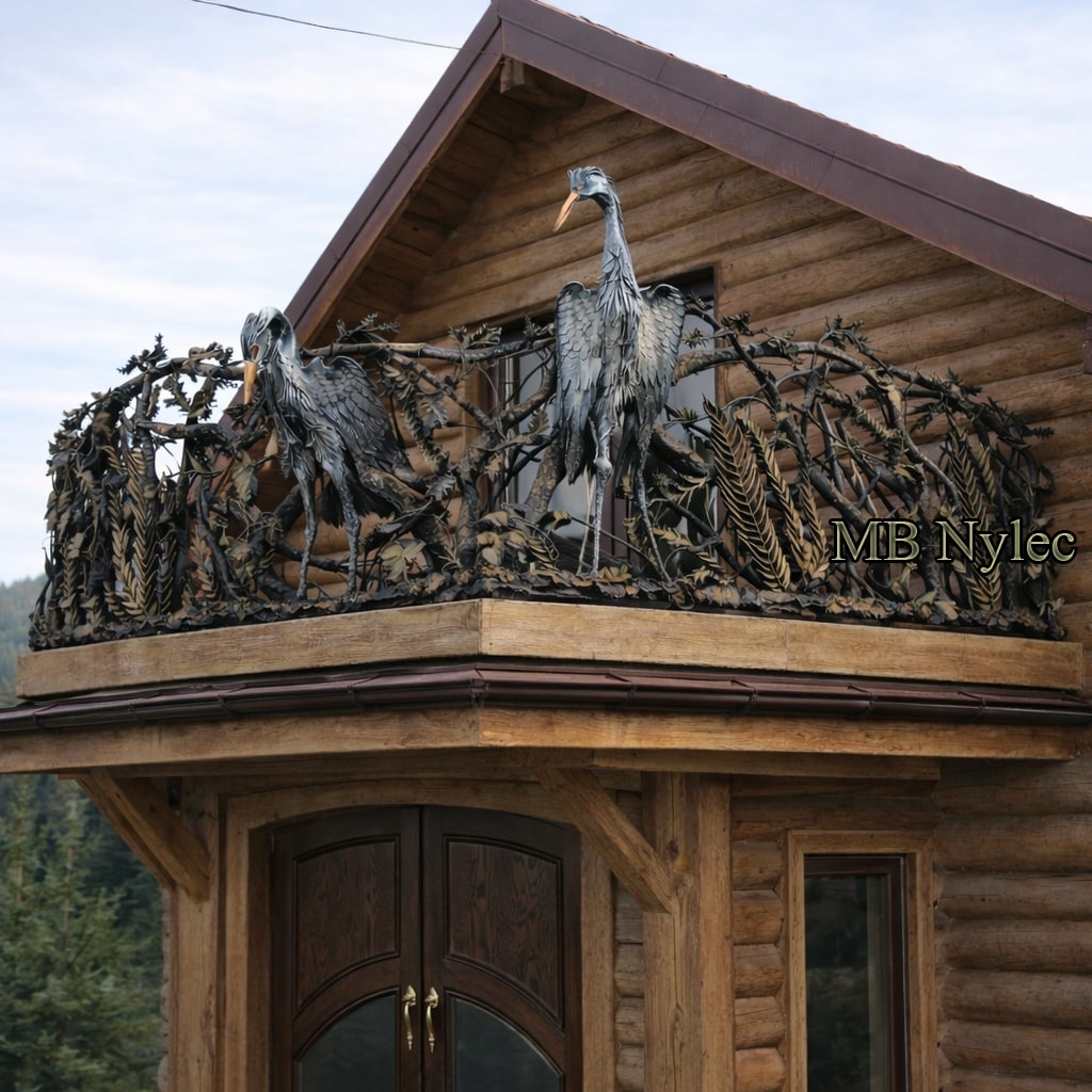 Schmiedegeländer im Naturstil – 1