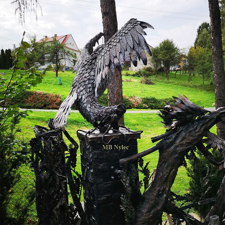 Uhu – Eulenfigur aus Metall – 2