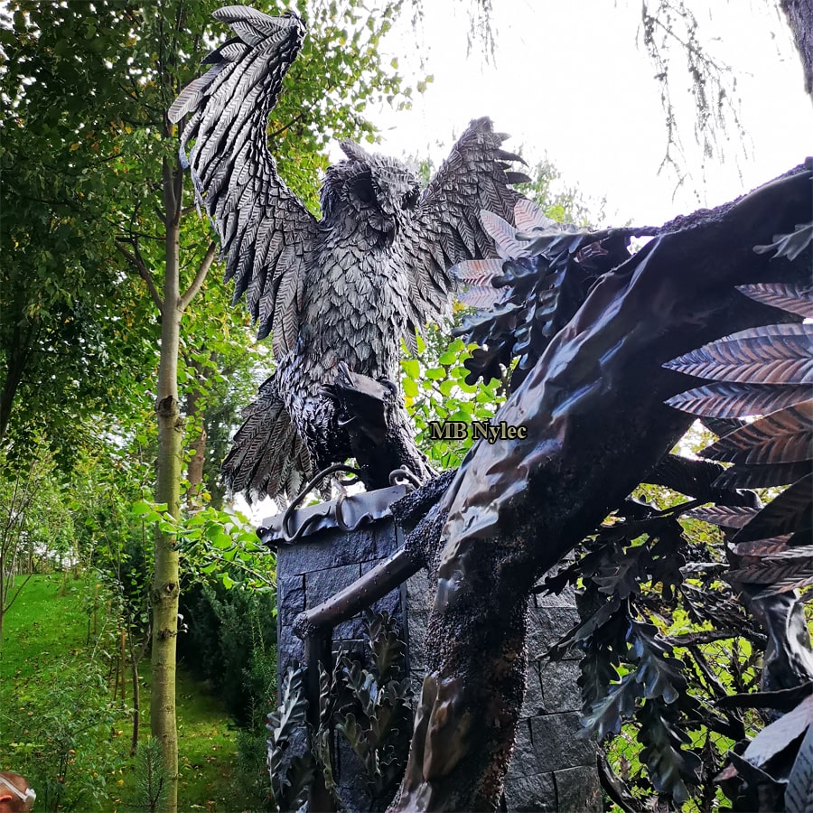 Uhu – Eulenfigur aus Metall – 4