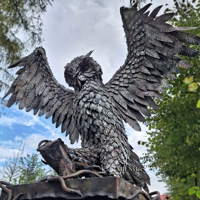 Uhu – Eulenfigur aus Metall (Z 120)