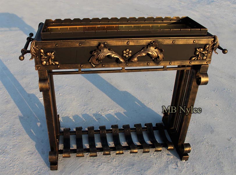 Elegant liten smidd grill – 2