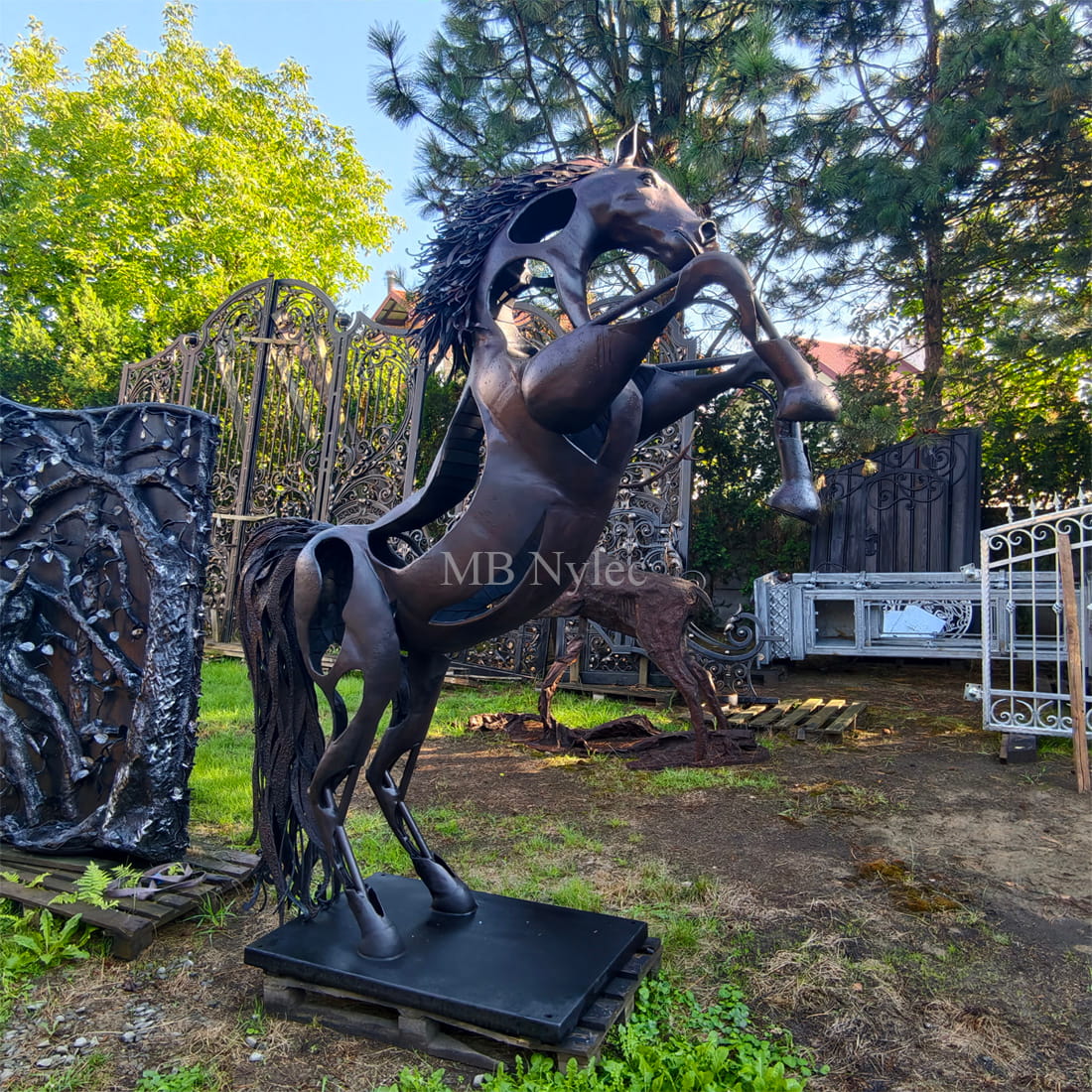 Hest – moderne stålskulptur – 1