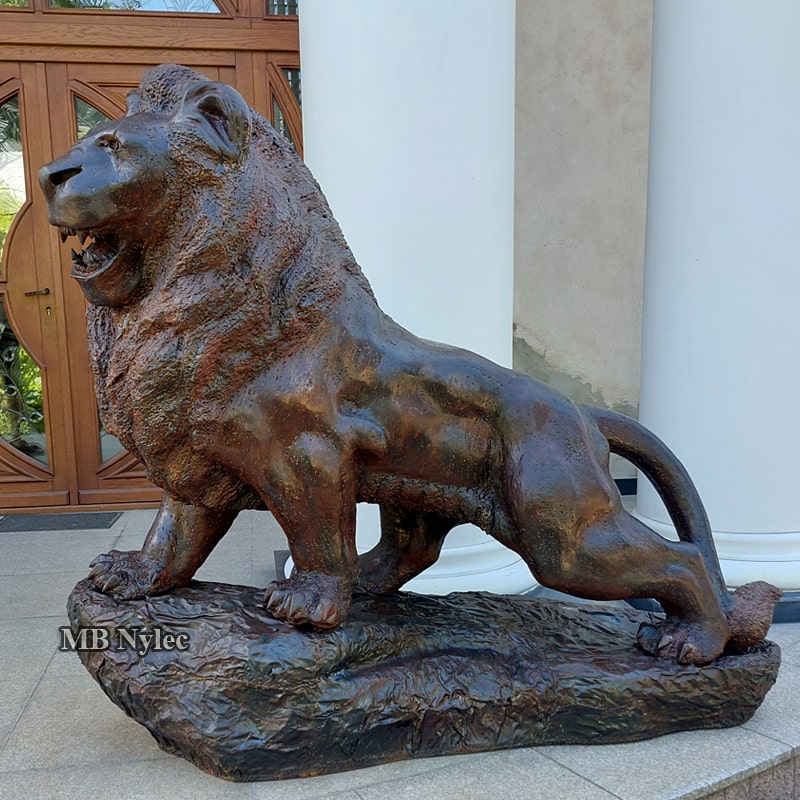 Løve – hageskulptur i stål – 2