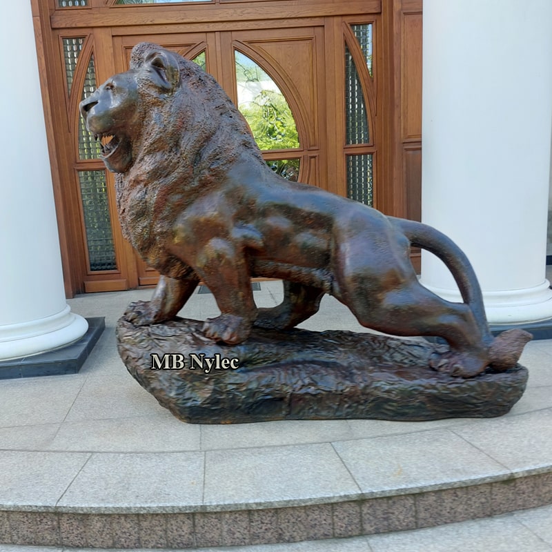 Løve – hageskulptur i stål – 3