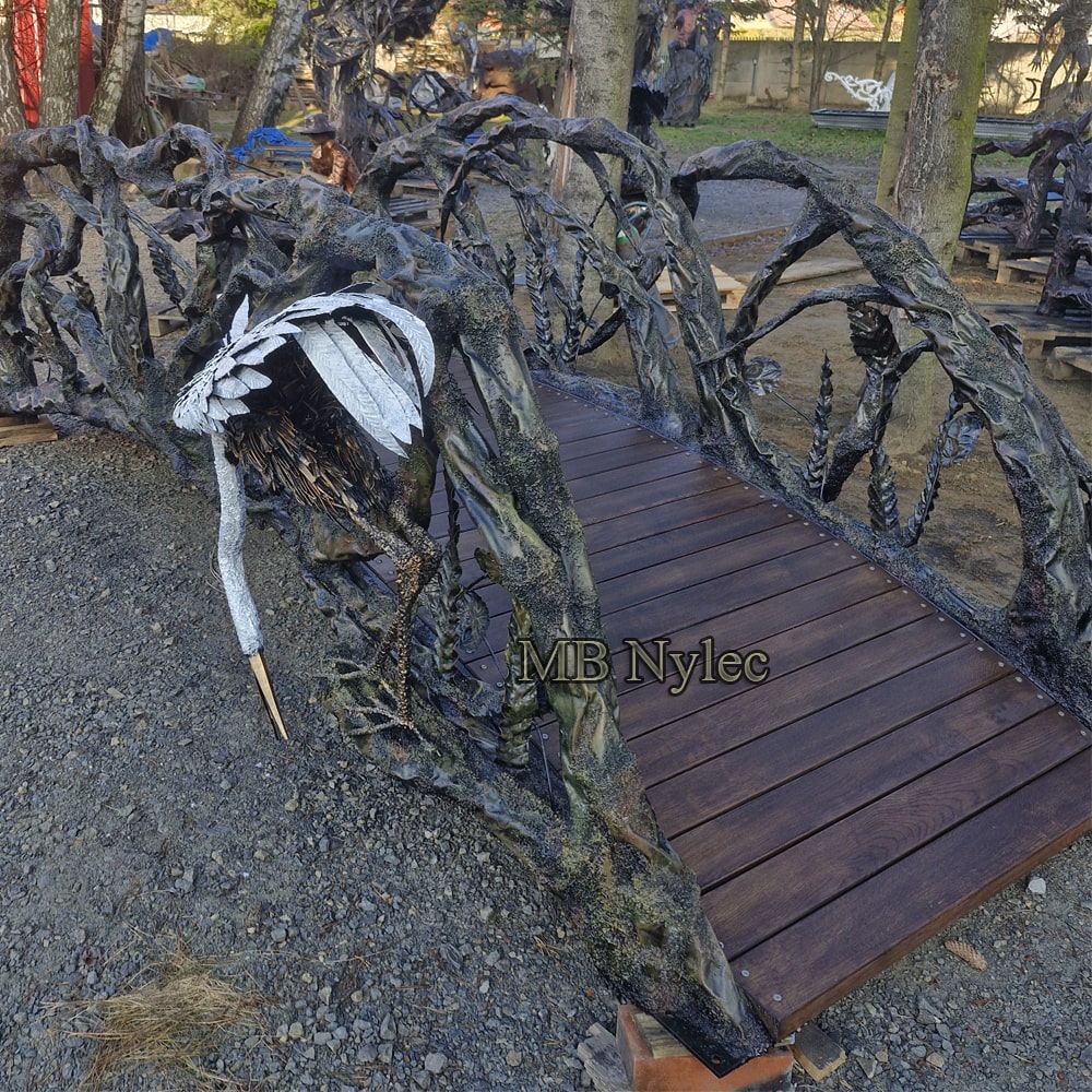 Metallrekkverk til hagebro – 5