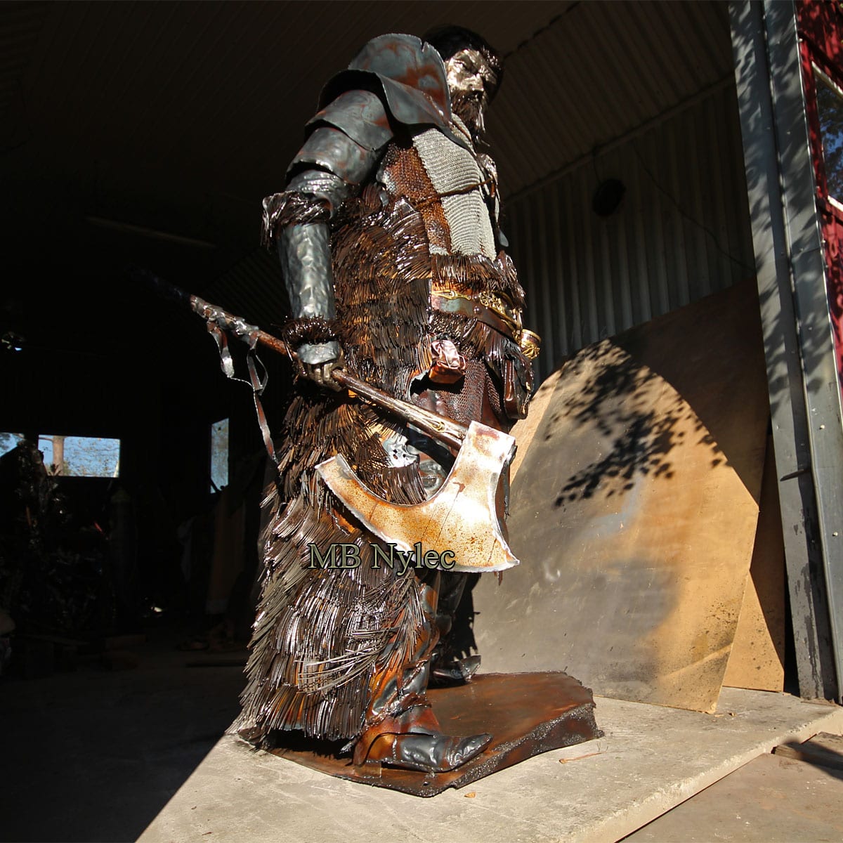 Viking – kjempefigur i stål, 330 cm – 3