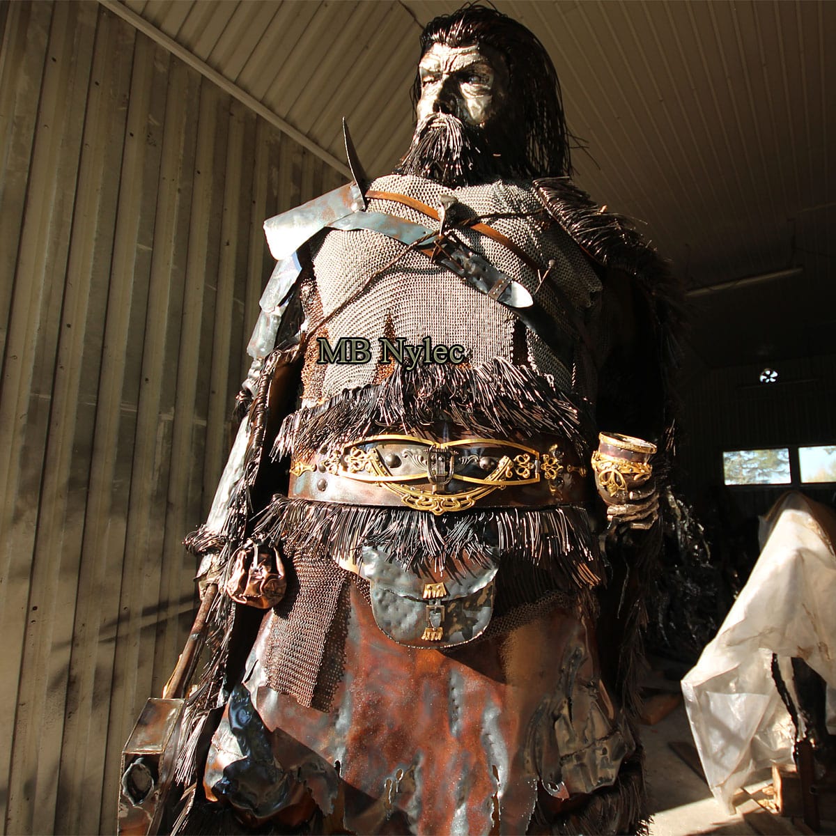 Viking – kjempefigur i stål, 330 cm – 4