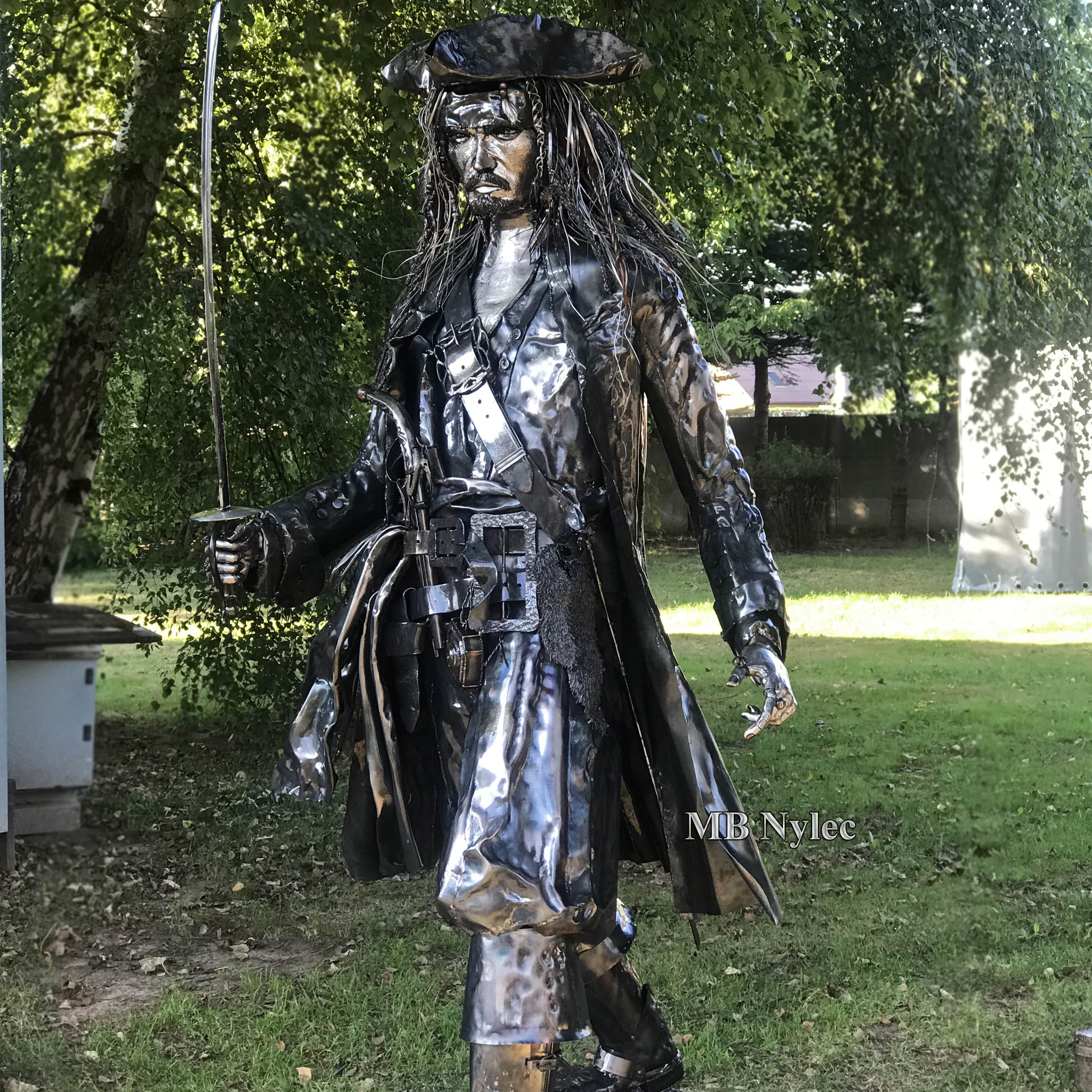 Jack Sparrow piratkapten i stål – bild 2