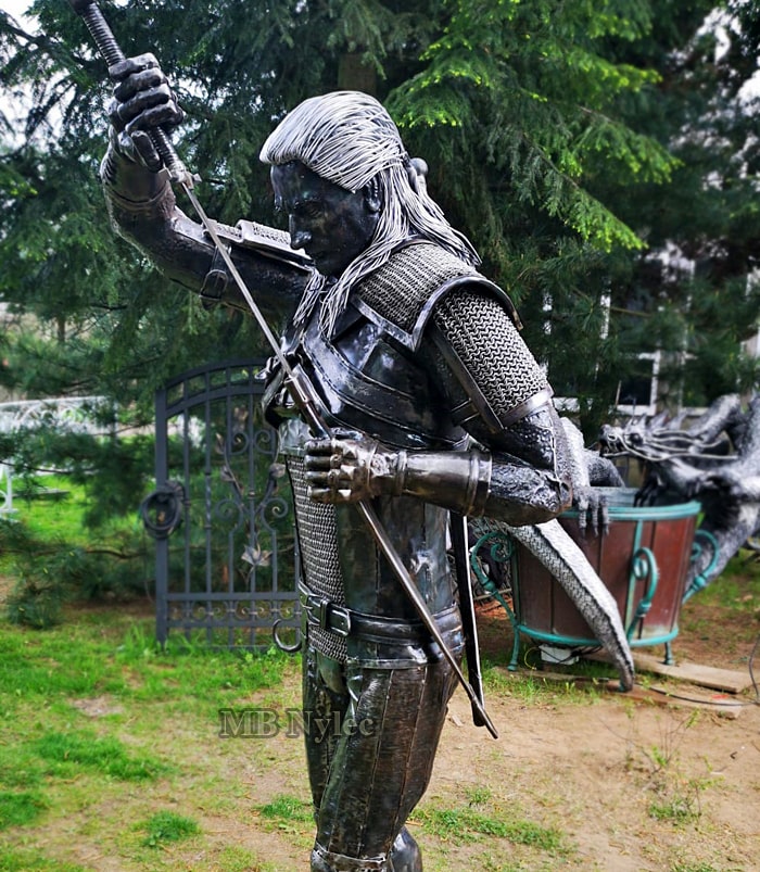 Witcher – stor stålfigur, 220 cm (Z 98)