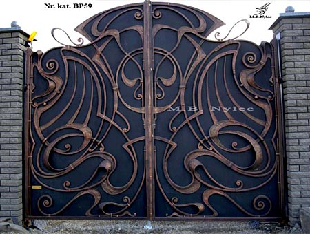 brama kuta pełna secesyjna bp59