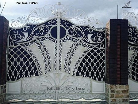 brama wjazdowa w stylu glamour bp63