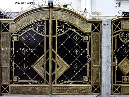 pełna kuta brama wjazdowa bp65