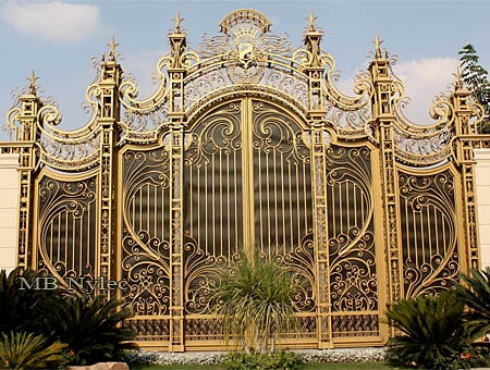 Kuta brama pałacowa w stylu rokoko - kowalstwo artystyczne - bp115