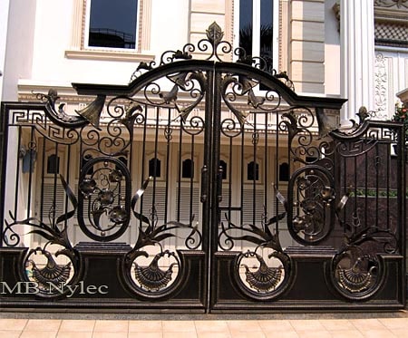 brama na posesję o charakterze orientalnym bp139