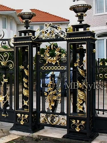 ekskluzywna furtka z słupami bp46f