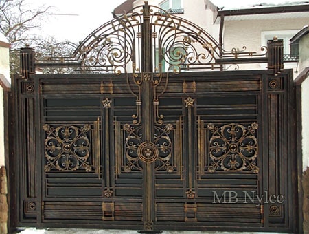ekskluzywna pełna brama wjazdowa bp107