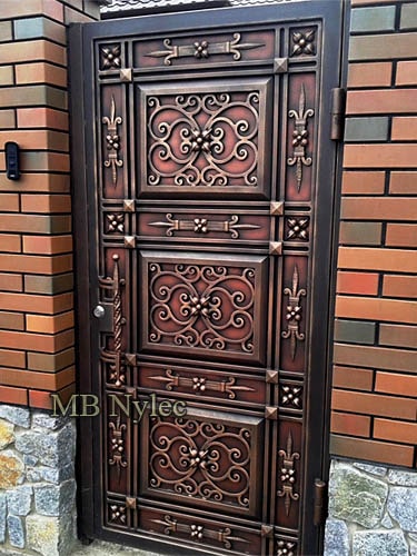 elegancka zabudowana furtka kuta bp 152f