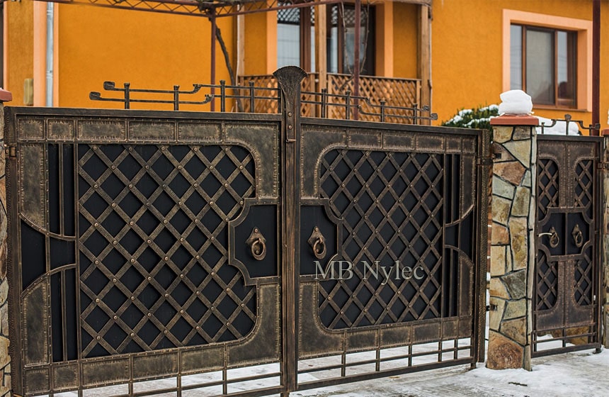 kuta brama wjazdowa loft vintage - kowalstwo podhale