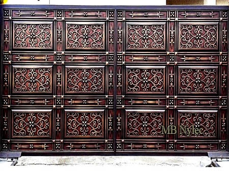 pełna elegancka brama wjazdowa bp152