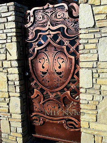 pół-pełna kuta furtka wejściowa bp109f