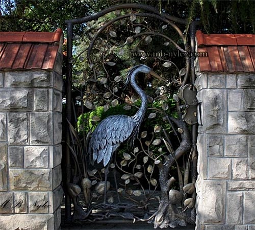 Furtka z czaplą bm2