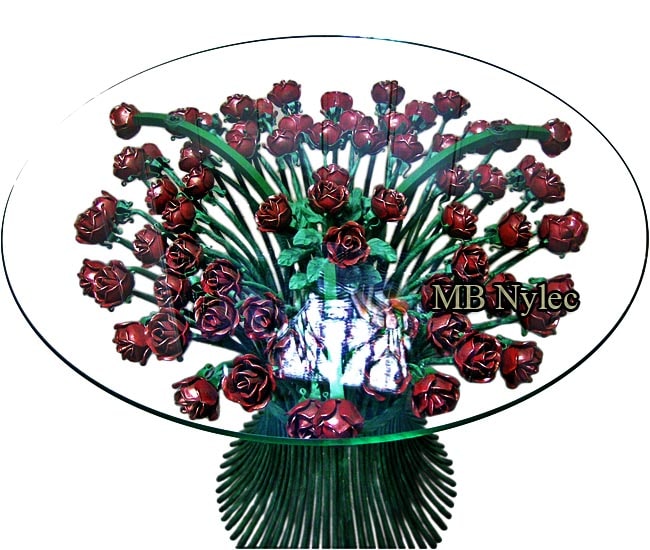 Ekskluzywny stół 70 kutych róż mk46