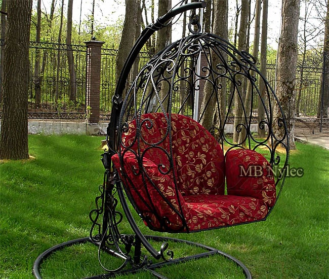 Kuty fotel wiszący - jajo