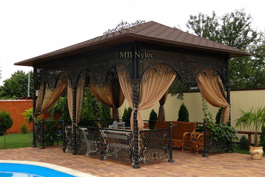 Stalowe altany ogrodowe kute