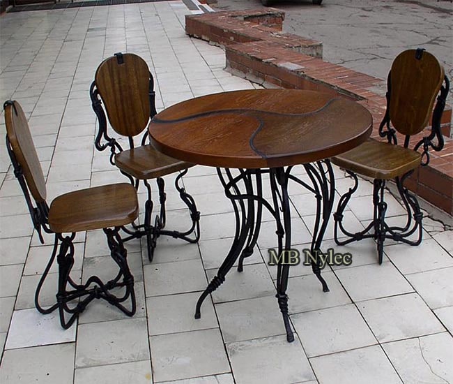 Zestaw kawowych mebli tarasowych mk74