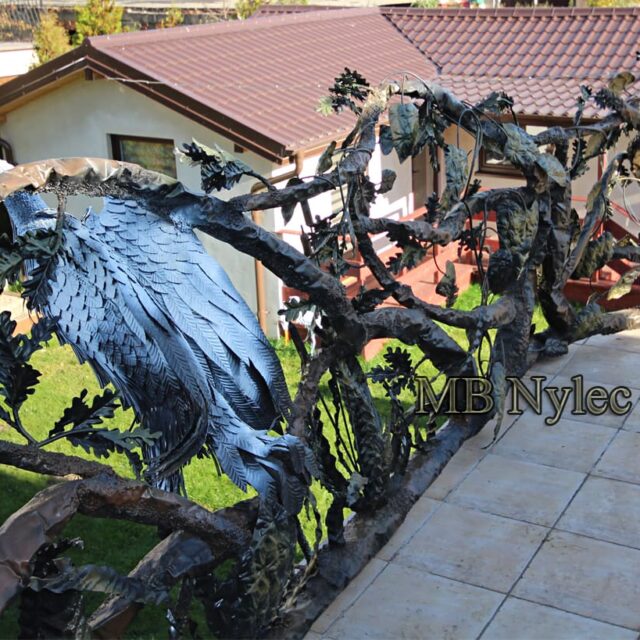 Balustrada designerska z czaplami