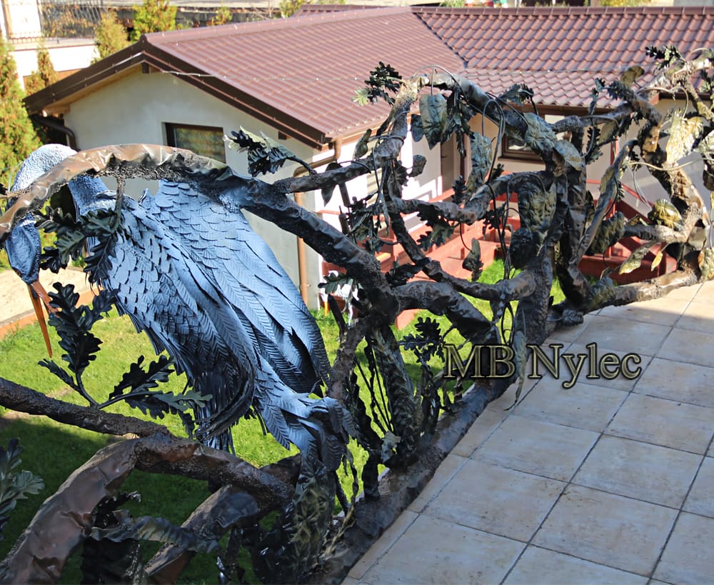 Balustrada designerska z czaplami