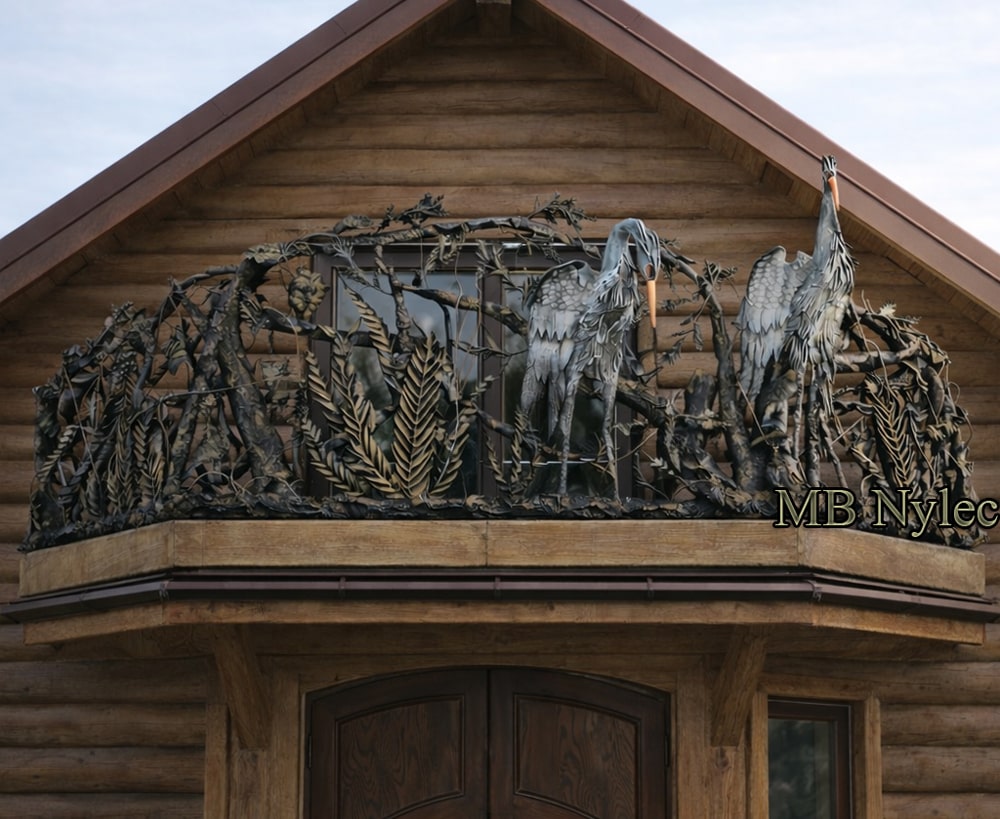 Balustrada w naturalnym stylu