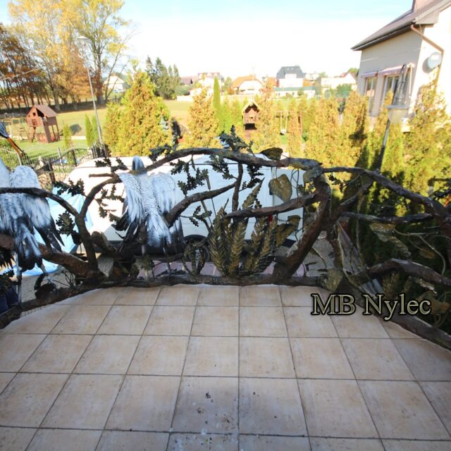 Balustrada z czaplami