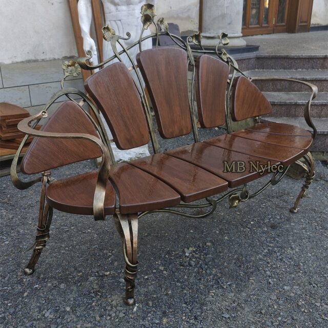 Luksusowa ławka kuta