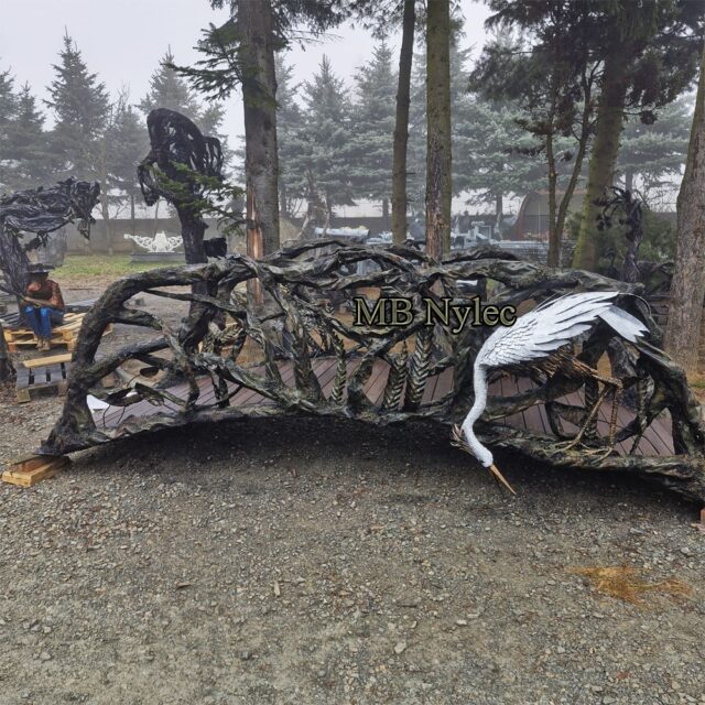 deignerski mostek ogrodowy